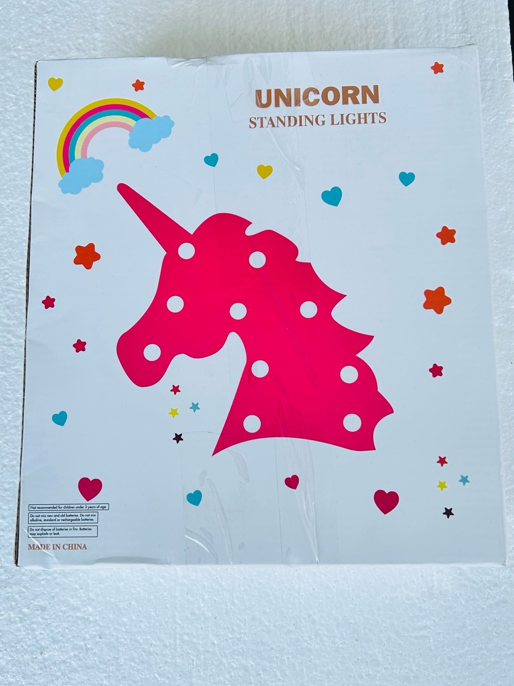 Unicorn Standing Light - Pink Decorative Party Lamp